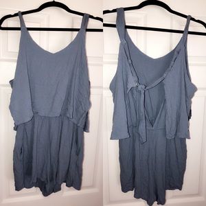blue romper